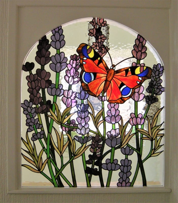 Butterfly and Lavender Panel